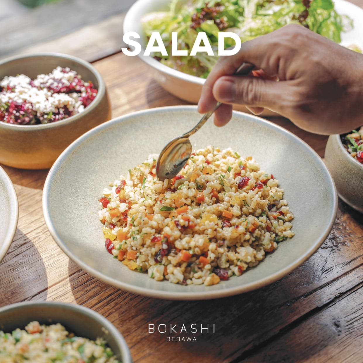 Salad menu, page 1